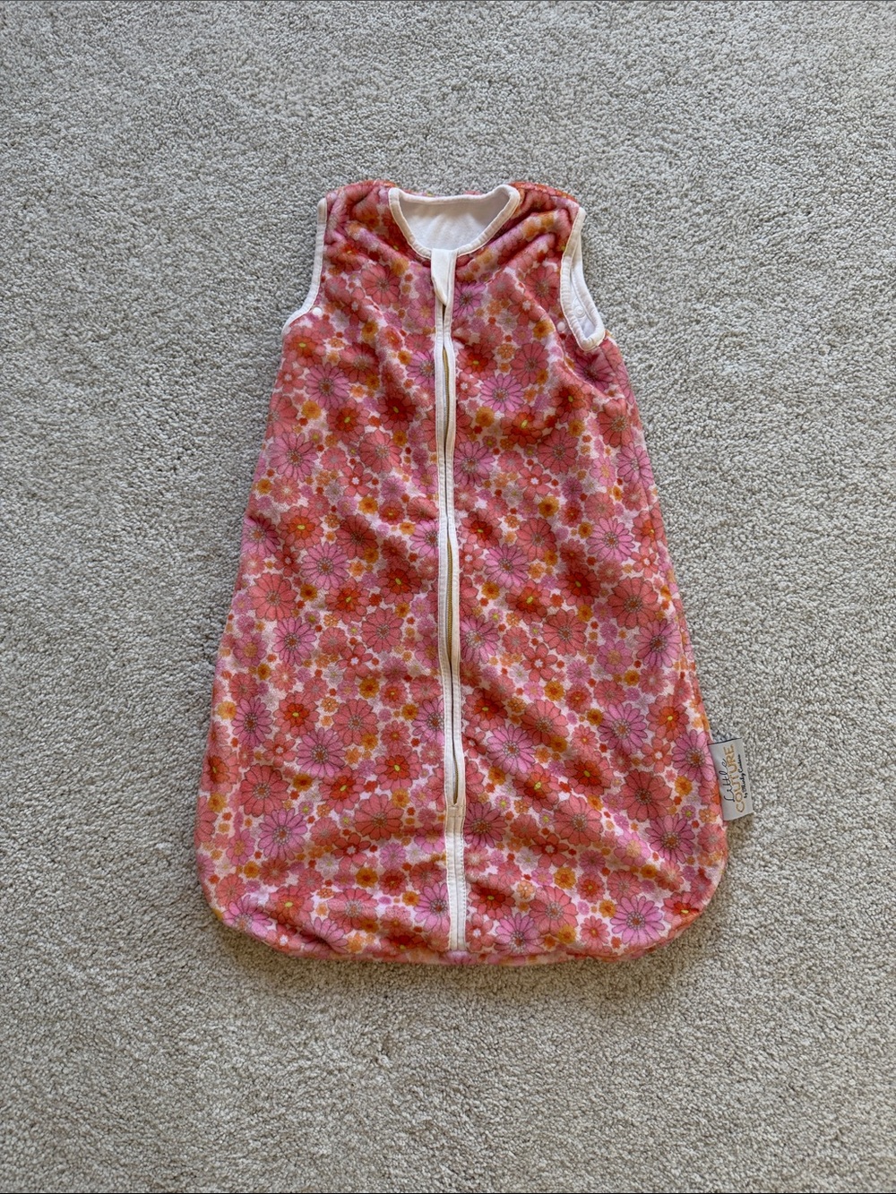 Minky Couture Floral Pink Baby Sleep Sack